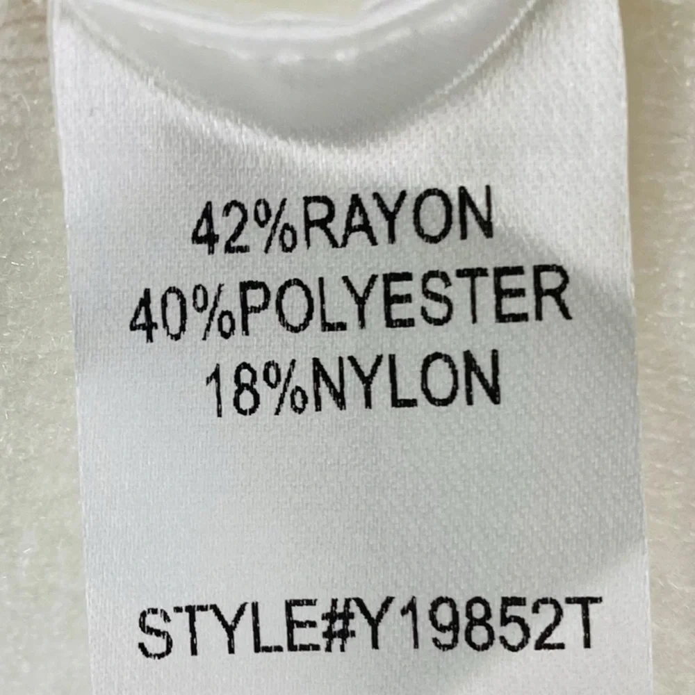 Pomander Place | NEW Winter White Vivianne Turtleneck Sweater Mini Dress Size S - Picture 11 of 11